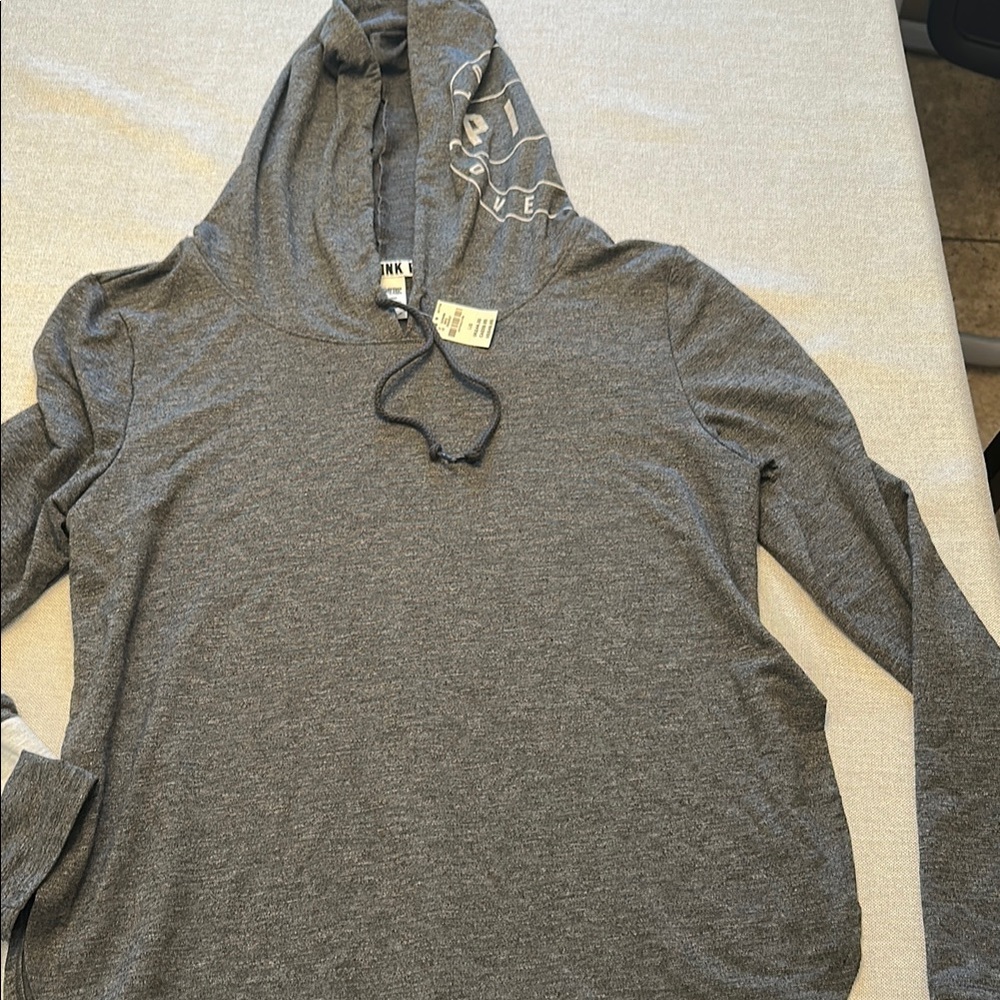 Pink Gray Hoodie